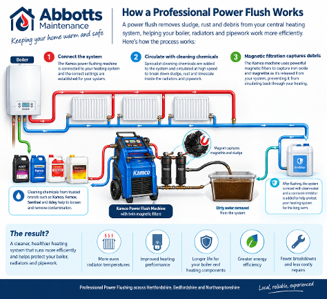power flushing Thrapston NN14