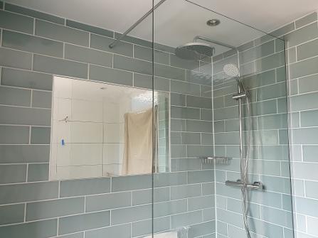 shower with disabled seating